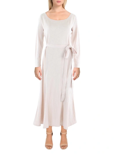 Lauren Ralph Lauren Womens Thermal Long Maxi Dress In Beige