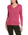 St John Lurex Sweater In Pink