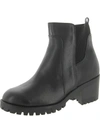 BELLA VITA CONNERY WOMENS LEATHER BLOCK HEEL ANKLE BOOTS