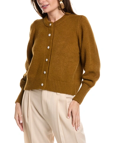 Anna Kay Velicia Wool-blend Cardigan In Brown