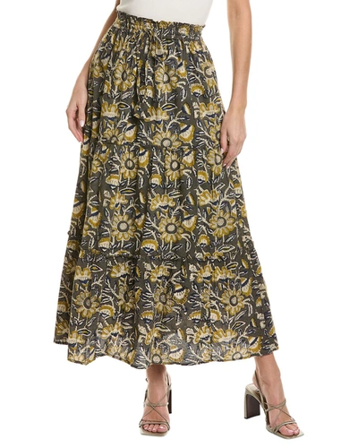 Sole Messina Maxi Skirt In Green