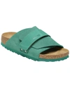 Birkenstock Kyoto Suede Slides In Blue