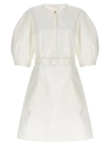 CHLOÉ BELT DRESS AT THE WAIST DRESSES WHITE