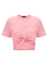 Versace Logo And Safety Pin Cotton T-shirt
