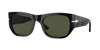 PERSOL PERSOL GREEN RECTANGULAR UNISEX SUNGLASSES PO3308S 95/31 54