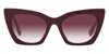 BURBERRY BURBERRY MARIANNE VIOLET GRADIENT BUTTERFLY LADIES SUNGLASSES BE4372U 39798H 52