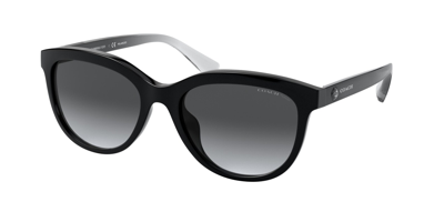 Coach Cat-eye Frame Sunglasses In Black / Grey