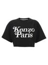 Kenzo Black Black Logo Print Cotton T-shirt