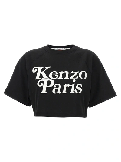 KENZO CROPPED T-SHIRT BLACK