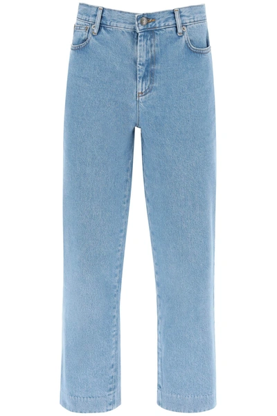 Apc Blue New Sailor Jeans In Ial Washed Indigo