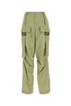 Fendi Straight-leg Satin Cargo Pants In Musk