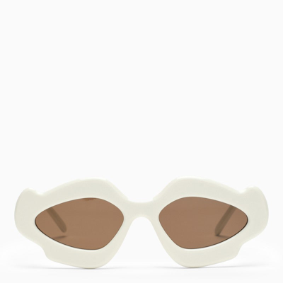 Loewe White Acetate Sunglasses Women