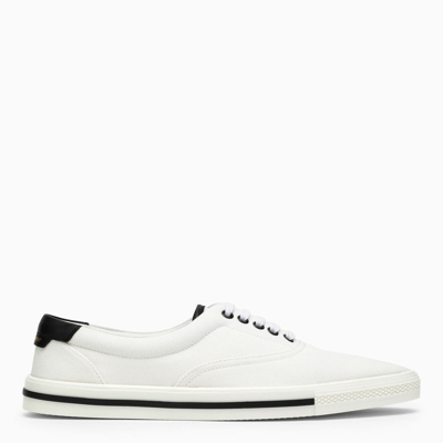 Saint Laurent Club Low-top Canvas Sneakers In White