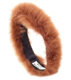 ACNE STUDIOS LINDA SHEARLING HEADBAND,P00261543