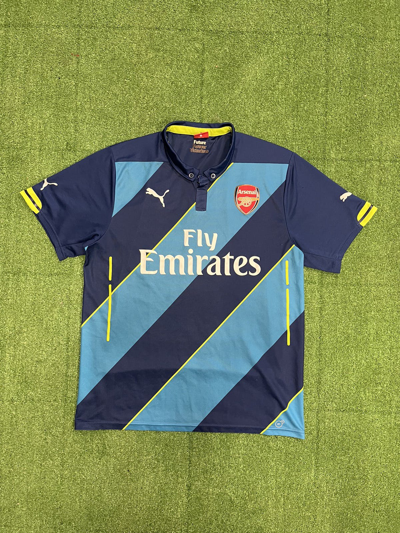 Pre-owned Jersey X Puma Vintage Blokecore Puma Arsenal Football Shirt Home Jersey In Blue