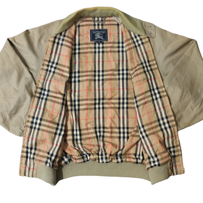 Pre-owned Bomber Jacket X Burberry Vintage Burberry Nova Check Bomber Jacket In Multicolor