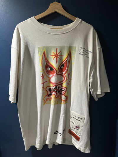 Pre-owned Heron Preston Meanie By Kenny Scharf Tee In White