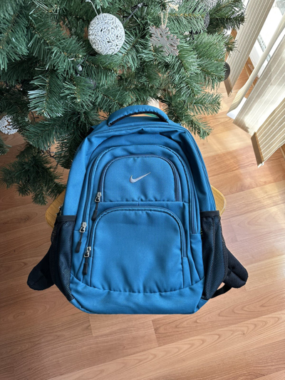 Pre-owned Nike X Nike Acg Vintage Nike Blue Y2k Backpack Bag