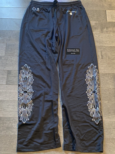 Pre-owned Chrome Hearts Mesh Varsity Warm Up Pant In Black