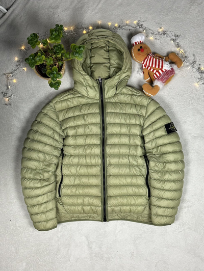 Pre-owned Massimo Osti X Stone Island Garment Dyed Micro Yarn Down Jacket Casual In Green