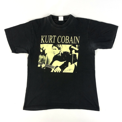 Pre-owned Band Tees X Nirvana Vintage Kurt Cobain In Black