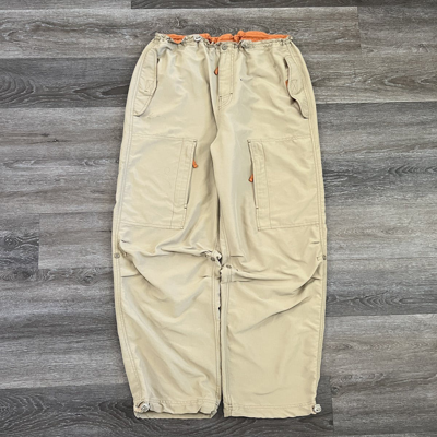 Pre-owned Gap X Vintage Crazy Vintage Gap Techwear Gorpcore Baggy Cargo Pants In Tan