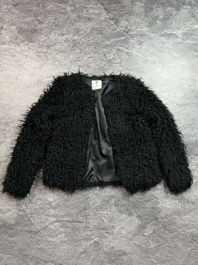 Pre-owned Avant Garde X Seditionaries Y2k Chubakka Style Faux Fur Jacket In Black