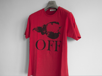 Pre-owned Jun Takahashi X Undercover Face Off Print T-shirt In Dark Red