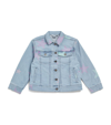 Stella Mccartney Kids Teen Girls Blue Star Print Denim Jacket