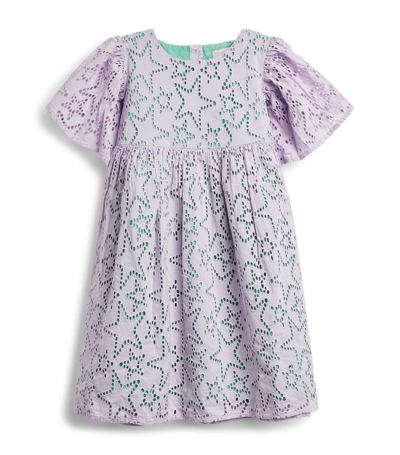 Stella Mccartney Kids' Embroidered Star Dress (3-14 Years) In Purple