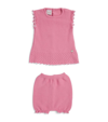 PAZ RODRIGUEZ COTTON KNIT TOP AND BLOOMERS SET (0-12 MONTHS)