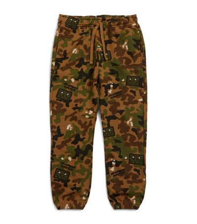 Billionaire Boys Club Kids' Cotton Camouflage Sweatpants (4-12 Years) In Brown
