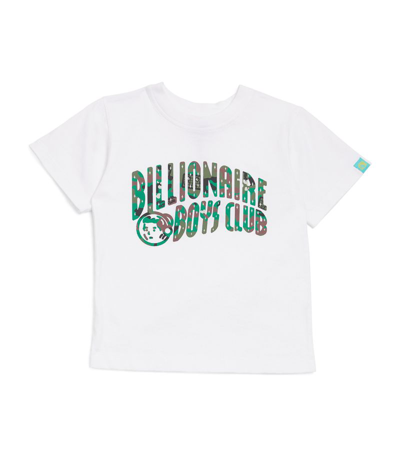 Billionaire Boys Club Kids' Logo印花棉t恤 In Weiss