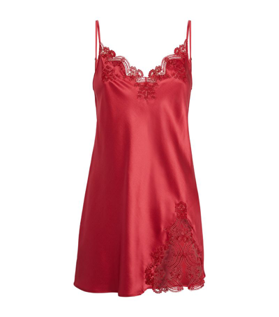 I.d. Sarrieri Silk-blend Holiday Chemise In Multi