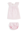 PAZ RODRIGUEZ COTTON STRIPED DRESS WITH BLOOMERS (1-24 MONTHS)
