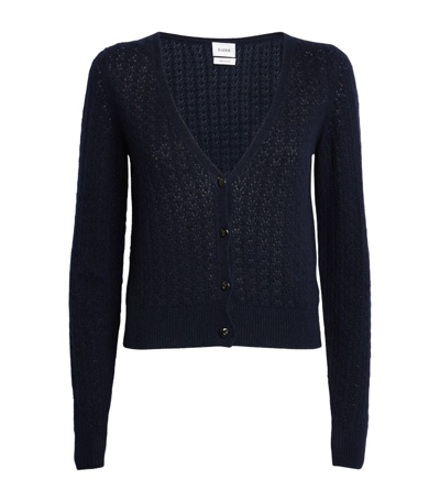 Barrie Cashmere Summer Lace Cardigan In Black