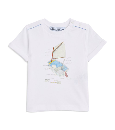 Tartine Et Chocolat Boat Sketch T-shirt (3-24 Months) In Blue