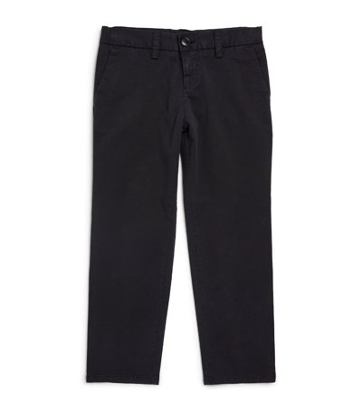 Emporio Armani Kids' Straight-leg Trousers (4-16 Years) In Navy