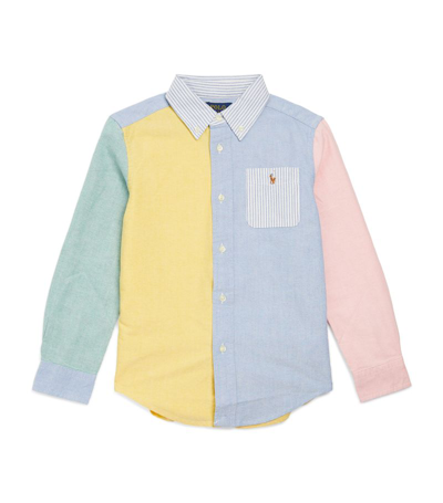 Ralph Lauren Kids' Cotton Colour-block Shirt (2-14 Years) In Multi
