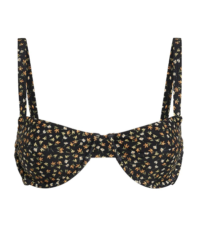 Matteau + Net Sustain Floral-print Recycled Bikini Top In Multi