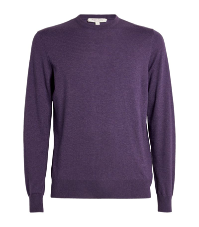 Ralph Lauren Purple Label Men's Cashmere Crewneck Sweater In Purple Thistle
