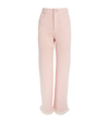 BARRIE CASHMERE-BLEND DISTRESSED TROUSERS
