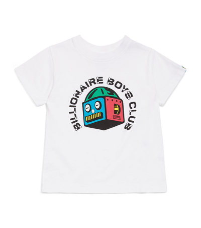 Billionaire Boys Club Kids' Cotton Robot Print T-shirt (4-12 Years) In White