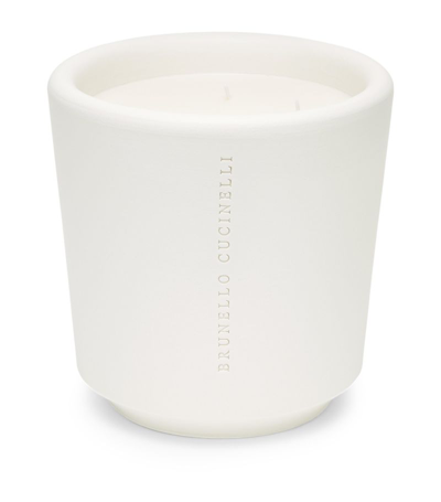 Brunello Cucinelli Ebano Candle In White