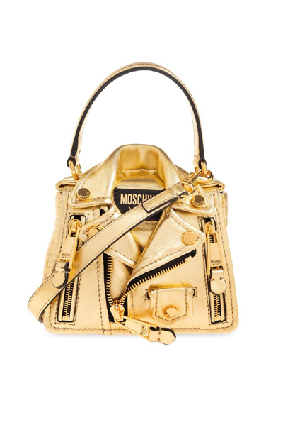 Moschino Logo In Gold