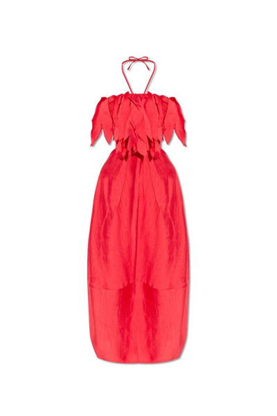 Cult Gaia Lue Cut Out Detailed Dress In Red