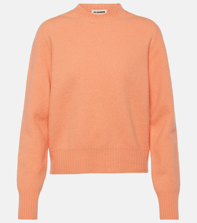 Jil Sander Women's Wool Crewneck Jumper In Peach Pearl