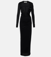 Christopher Esber Venus Plunging Maxi Dress In Black