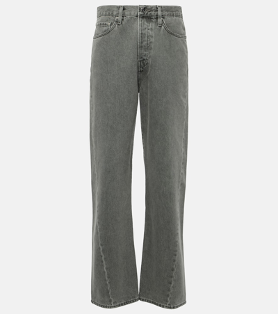 Totême Twisted Straight Jeans In Grey