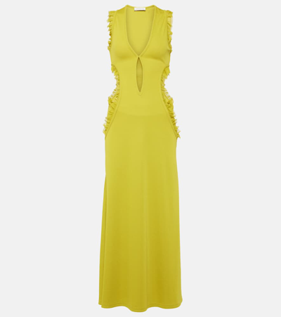 Christopher Esber Carina Cutout Midi Dress In Green